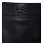 Diesel Gonna tinta unita In Ecopelle Nero per Bambina J02367XX NERO DIESEL 