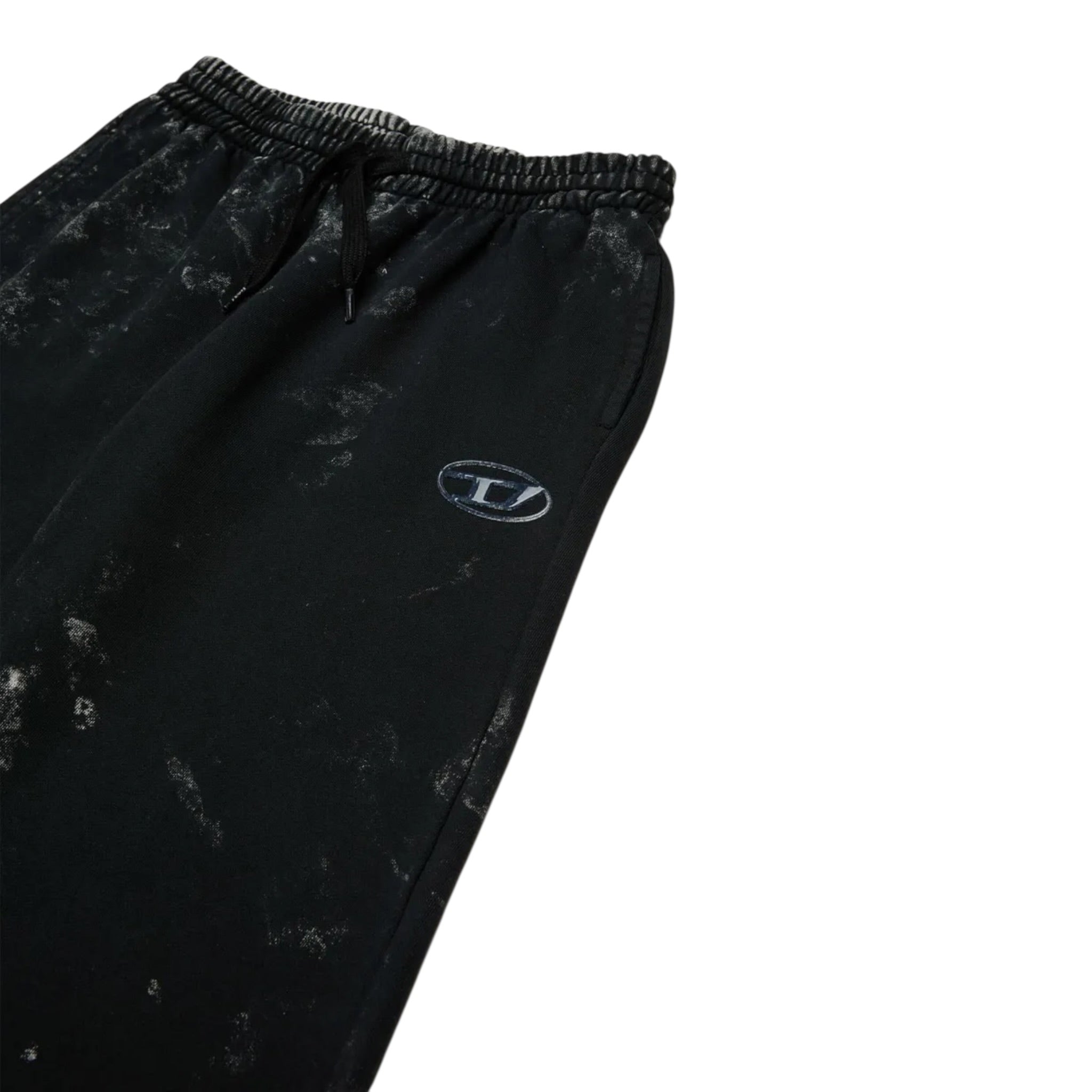 Diesel Pantalone Tuta tinta unita Modello Palazzo Nero per Bambina J02397 NERO DIESEL 