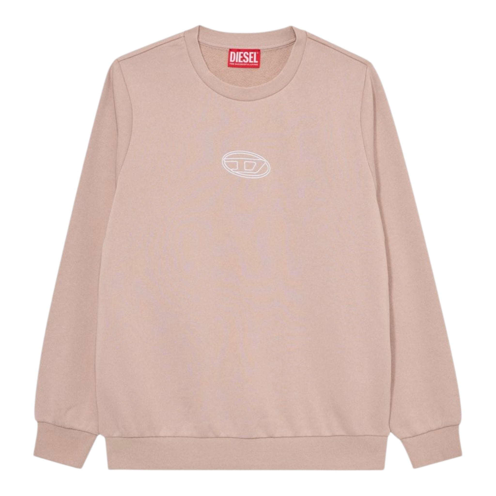 Diesel Felpa Chiusa tinta unita con Logo Rosa per Bambino J02417 ROSA DIESEL 