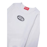 Diesel Body Tinta Uinita con Logo Bianco per Bambina J02433XX BIANCO DIESEL 