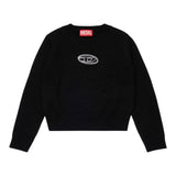 Diesel Maglia tinta unita con Logo Nero per Bambina J02435 NERO DIESEL 