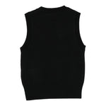 Diesel Gilet In Maglia tinta unita con Logo Nero per Bambina J02437X NERO DIESEL 