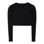 Diesel Shirt tinta unita con Logo Nero per Bambina J02452X NERO DIESEL 