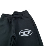 Diesel Pantalone Modello Tuta tinta unita con Logo Nero per Bambino J02457 NERO DIESEL 