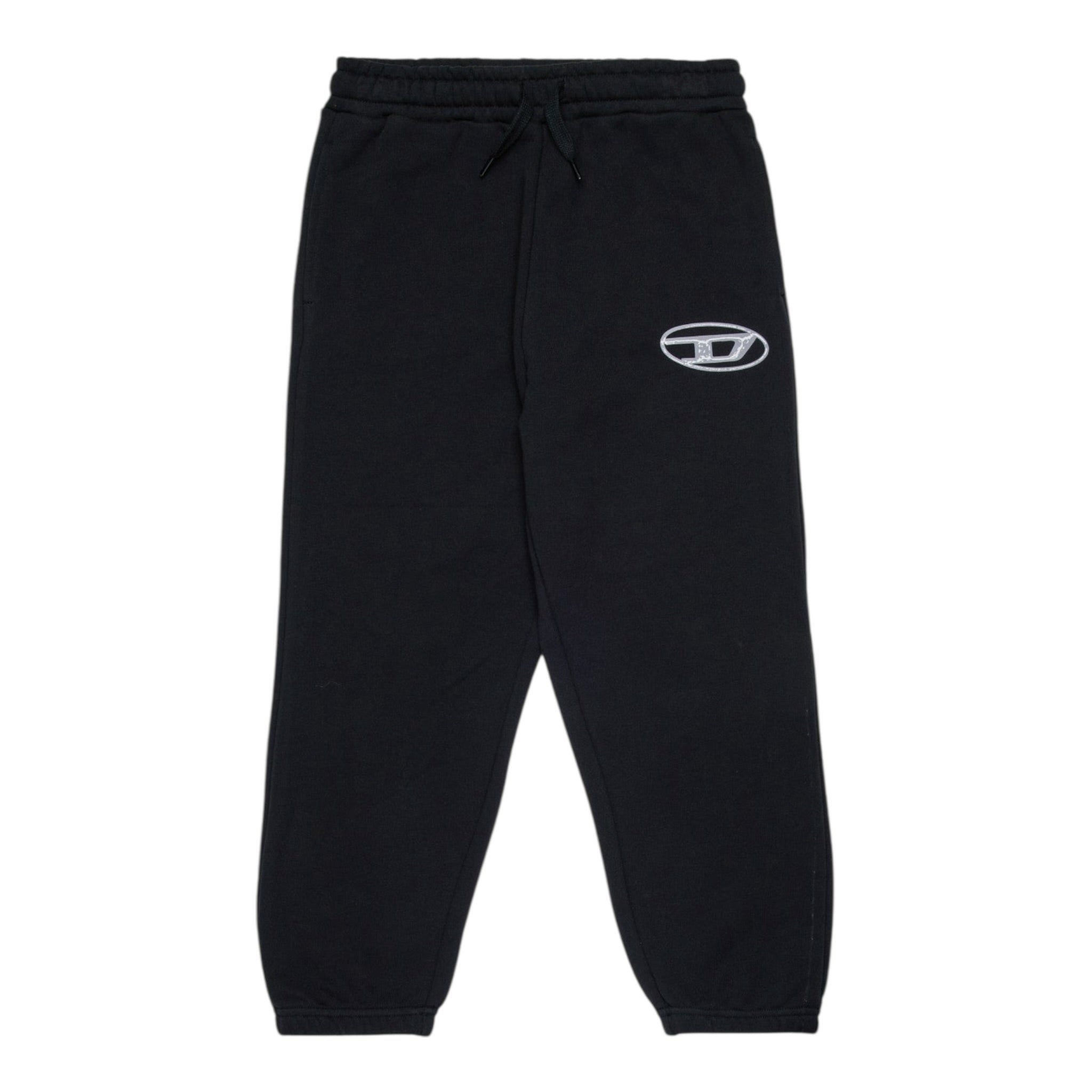 Diesel Pantalone Modello Tuta tinta unita con Logo Nero per Bambino J02457X NERO DIESEL 
