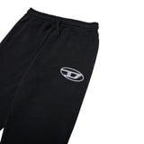 Diesel Pantalone Modello Tuta tinta unita con Logo Nero per Bambino J02457X NERO DIESEL 