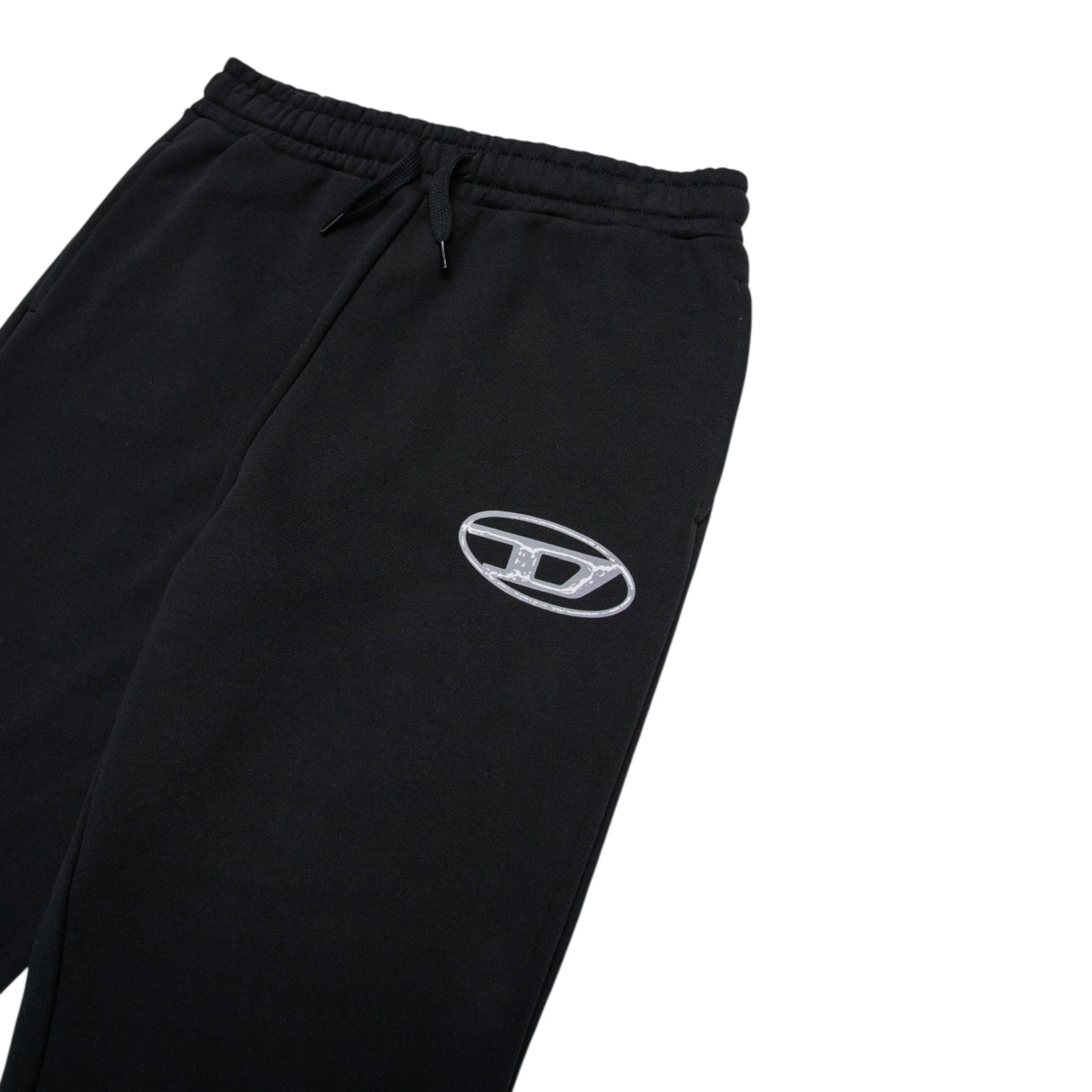Diesel Pantalone Modello Tuta tinta unita con Logo Nero per Bambino J02457X NERO DIESEL 
