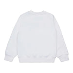 Diesel Felpa Girocollo tinta unita con Logo Bianco per Bambino J02483 BIANCO DIESEL 