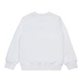 Diesel Felpa Girocollo tinta unita con Logo Bianco per Bambino J02483 BIANCO DIESEL 