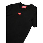 Diesel T-Shirt tinta unita con Logo Nero per Bambino J02501 NERO DIESEL 