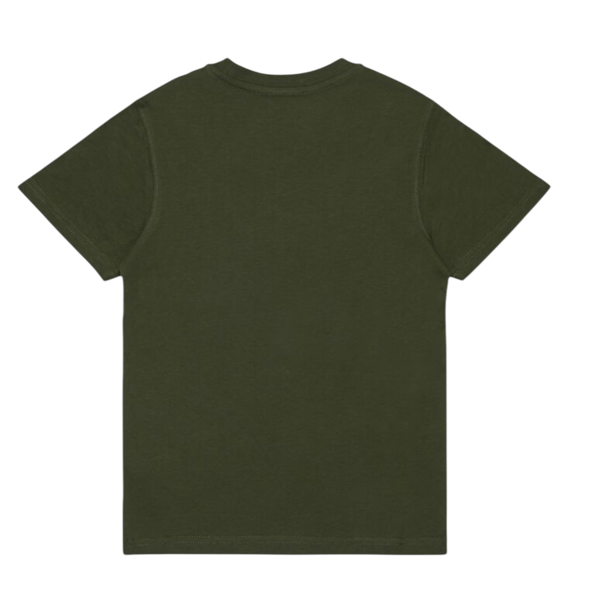 Diesel T-Shirt tinta unita con Logo Verde per Bambino J02501 VERDE DIESEL 