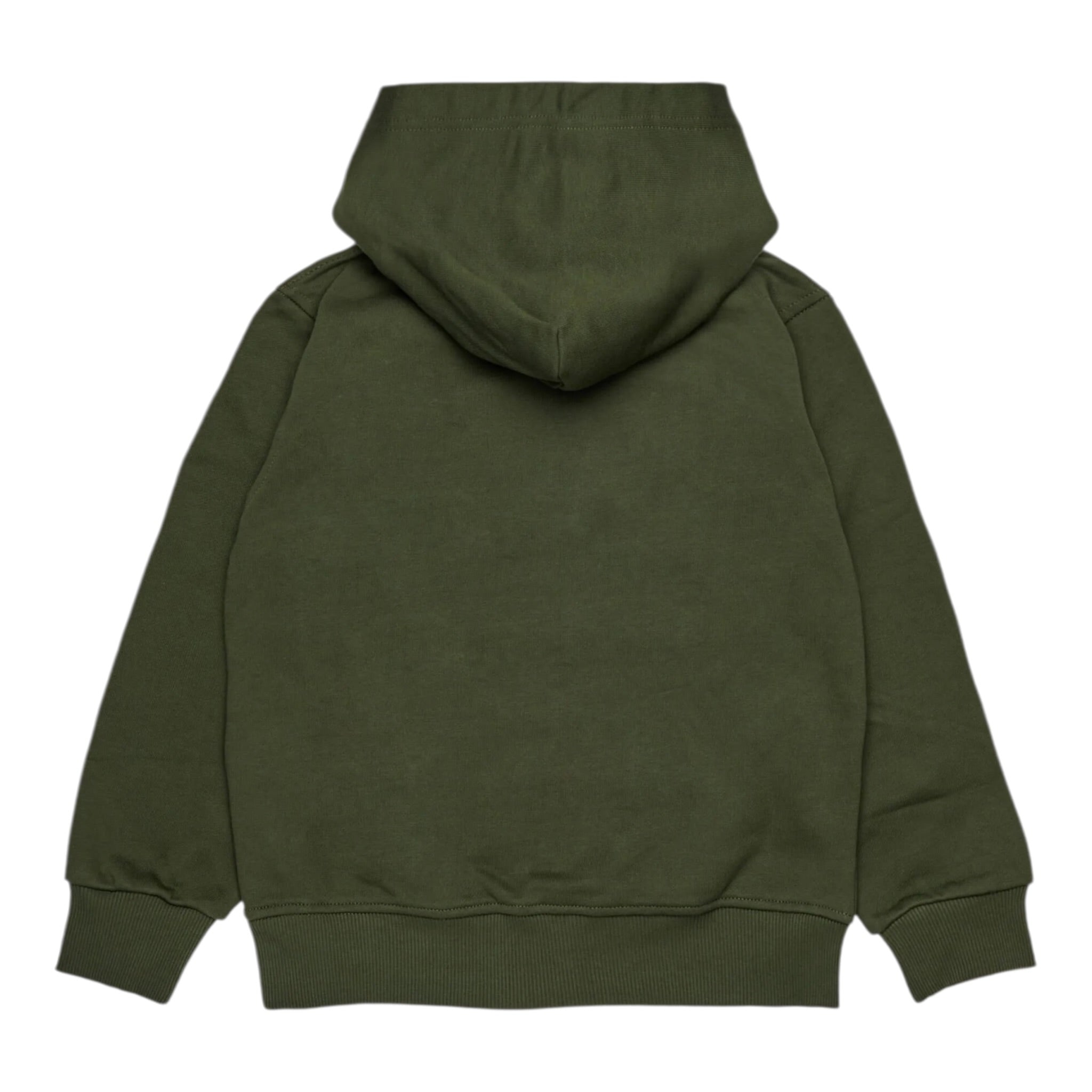 Diesel Felpa Chiusa tinta unita con Cappuccio Verde per Bambino J02502X VERDE DIESEL 
