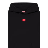 Diesel Felpa Chiusa tinta unita con Cappuccio Nero per Bambino J02502XX NERO DIESEL 