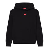 Diesel Felpa Chiusa tinta unita con Cappuccio Nero per Bambino J02502XXXXX NERO DIESEL 