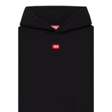Diesel Felpa Chiusa tinta unita con Cappuccio Nero per Bambino J02502XXXXX NERO DIESEL 