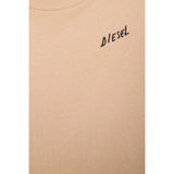 Diesel Shirt tinta unita con Logo Beige per Bambino J02528X BEIGE DIESEL 