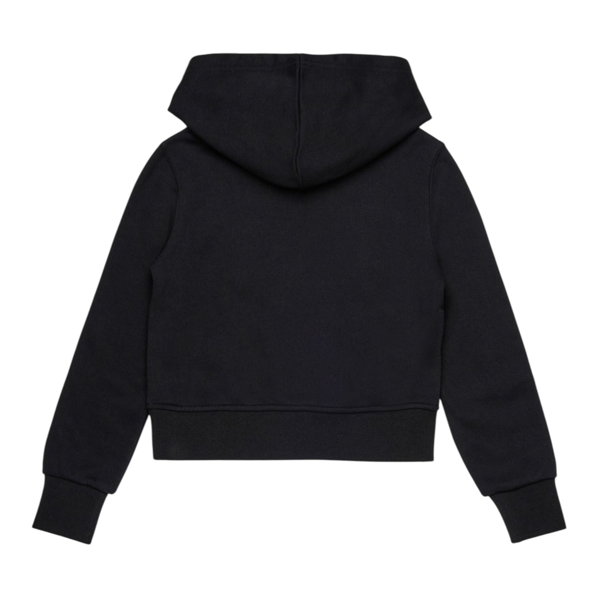 Diesel Felpa Chiusa con Cappuccio tinta unita Nero per Bambina J20416 NERO DIESEL 