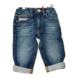 Diesel Jeans tinta unita con Girovita Regolabile Blu per Neonato K00312 BLU DIESEL 