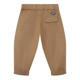 Diesel Pantalone tinta unita con Elastico In Vita Beige per Neonato K00690 BEIGE DIESEL 