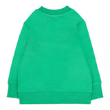 Diesel Felpa Girocollo tinta unita con Stampa Verde per Neonato K00702 VERDE DIESEL 