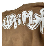 Disclaimer Felpa Chiusa Girocollo tinta unita con Logo Marrone per Bambino 25IDK58602 MARRONE DISCLAIMER 