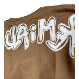 Disclaimer Felpa Chiusa Girocollo tinta unita con Logo Marrone per Bambino 25IDK58602 MARRONE DISCLAIMER 