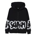 Disclaimer Felpa con Zip E Cappuccio tinta unita Nero per Bambino 25IDK58620 NERO DISCLAIMER 