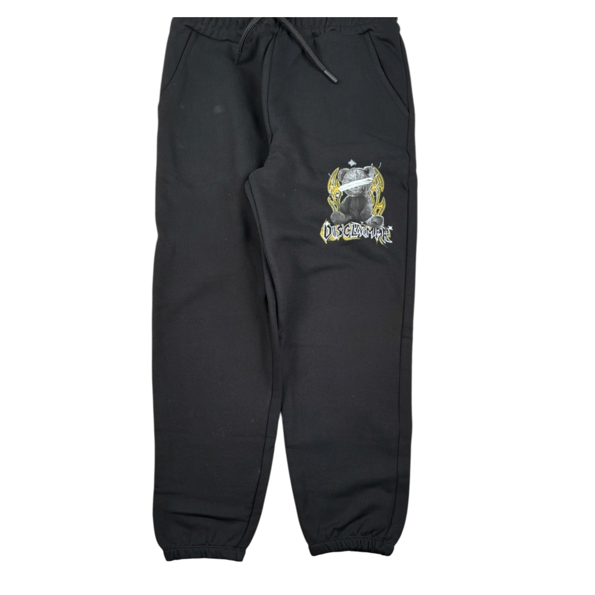 Disclaimer Pantalone Modello Tuta tinta unita con Stampa Nero per Bambino 25IDK58678XX NERO DISCLAIMER 