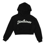 Disclaimer Felpa tinta unita con Cappuccio E Stampa Nero per Bambina 25IDK58706XX NERO DISCLAIMER 