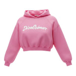 Disclaimer Felpa tinta unita con Cappuccio E Stampa Rosa per Bambina 25IDK58706XX ROSA DISCLAIMER 