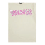Disclaimer T-Shirt Girocollo tinta unita con Logo Panna per Bambina 25IDK58735 PANNA DISCLAIMER 
