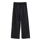 Disclaimer Pantalone tinta unita In Ecopelle Nero per Bambino 25IDK58767 NERO DISCLAIMER 