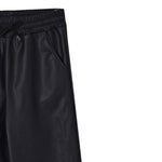 Disclaimer Pantalone tinta unita In Ecopelle Nero per Bambino 25IDK58767 NERO DISCLAIMER 