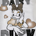 Disney Felpa tinta unita Girocollo con Stampa Bianco per Bambina WE0016 BIANCO DISNEY 