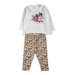Disney Completo 2 Pz Shirt-Leggins Stampa Topolina Bianco per Bambina WP0057J BIANCO DISNEY 