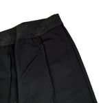 Dixie Pantalone tinta unita con Elastico con Brillantini Nero per Bambina FLY04172G34 NERO DIXIE 