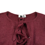 Dixie Cardigan tinta unita Bordeaux per Bambina NB55230G79 BORDEAUX DIXIE 