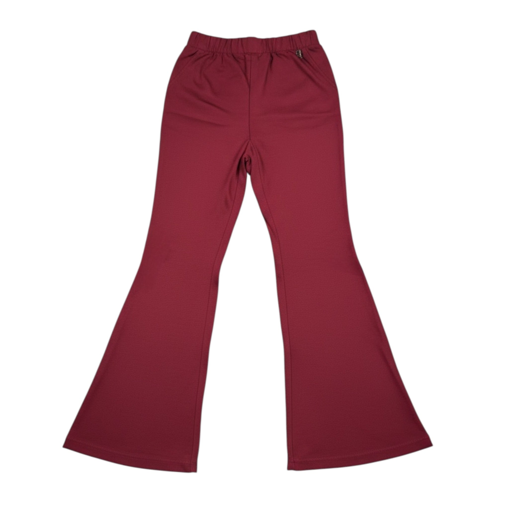 Dixie Pantalone tinta unita Modello Zampa Rosso per Bambina PE10172G79 ROSSO DIXIE 