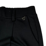 Dixie Pantalone tinta unita con Elastico In Vita Nero per Bambina PE53172G56 NERO DIXIE 