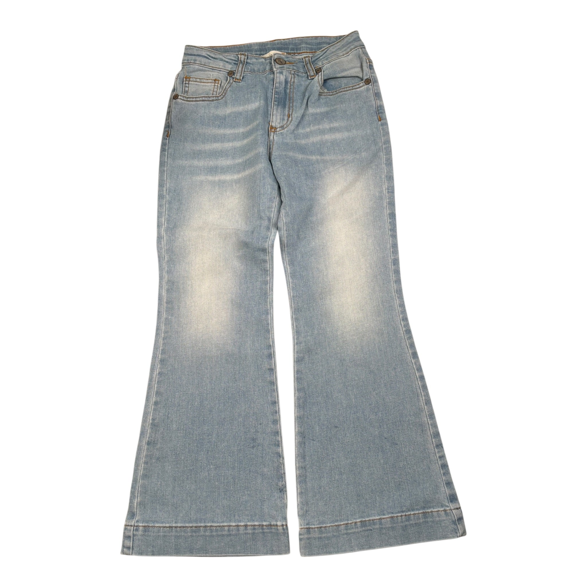Dixie Jeans tinta unita Modello A Zampa Azzurro per Bambina PHB8012G64 AZZURRO DIXIE 