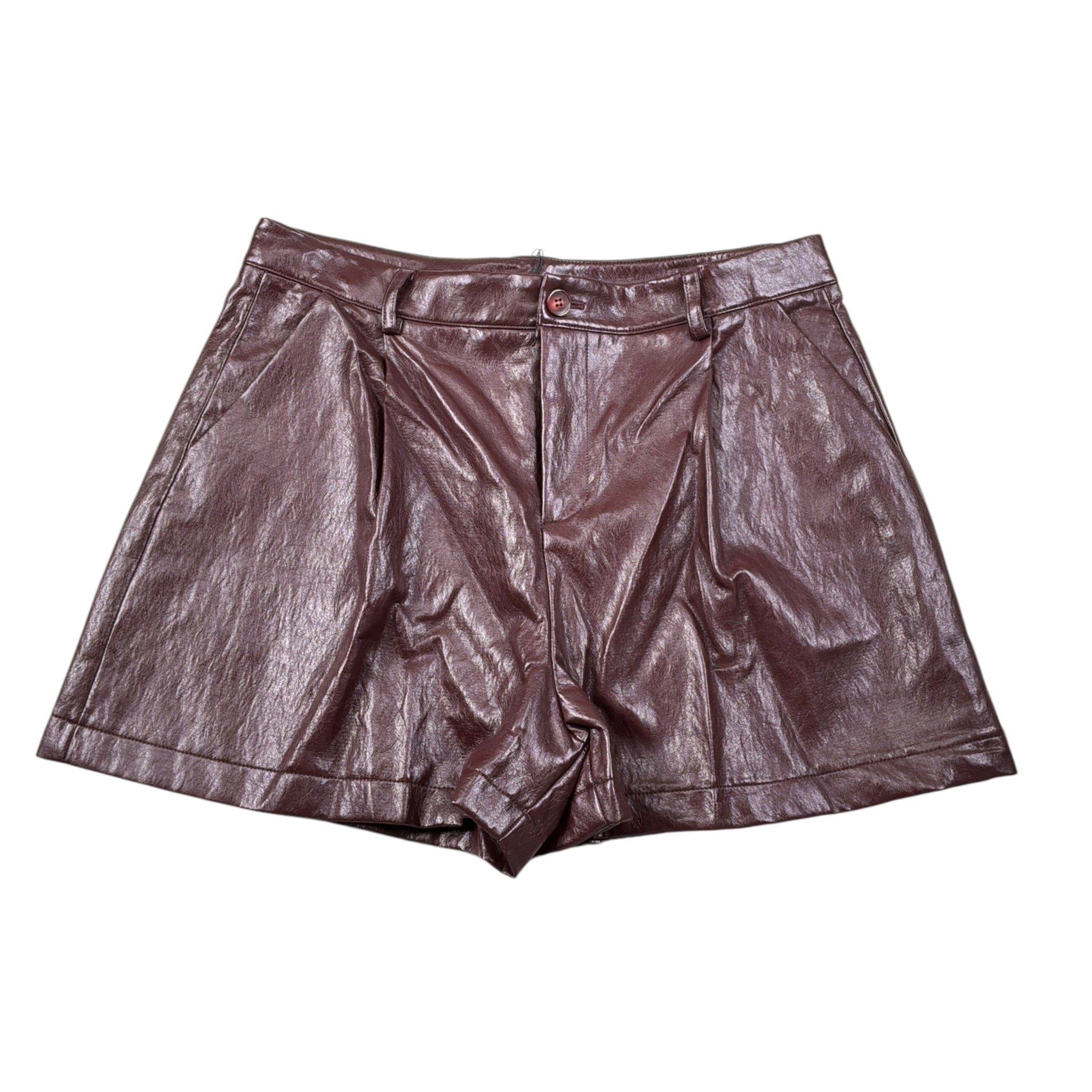 Dixie Short In Ecopelle tinta unita Bordeaux per Bambina RB09200G79 BORDEAUX DIXIE 