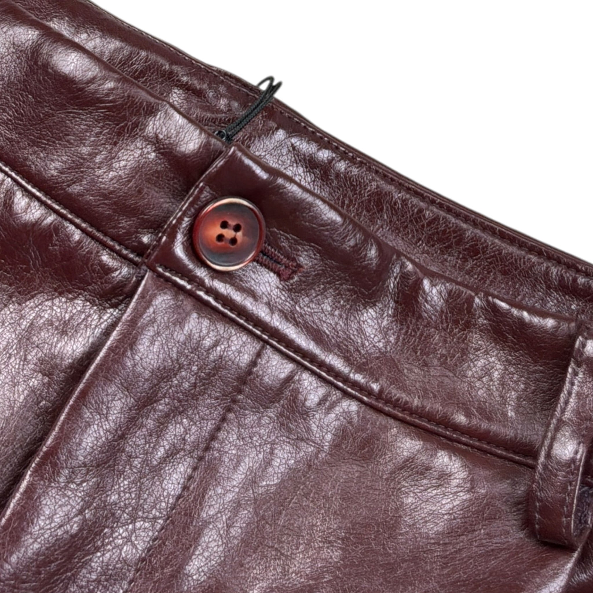Dixie Short In Ecopelle tinta unita Bordeaux per Bambina RB09200G79 BORDEAUX DIXIE 