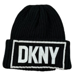 Dkny Cappello tinta unita con Logo Nero per Bambina D31292 NERO DKNY 