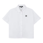 Dkny Camicia Manica Lunga tinta unita con Maniche Rimovibili Bianco per Bambino D62351 BIANCO DKNY 
