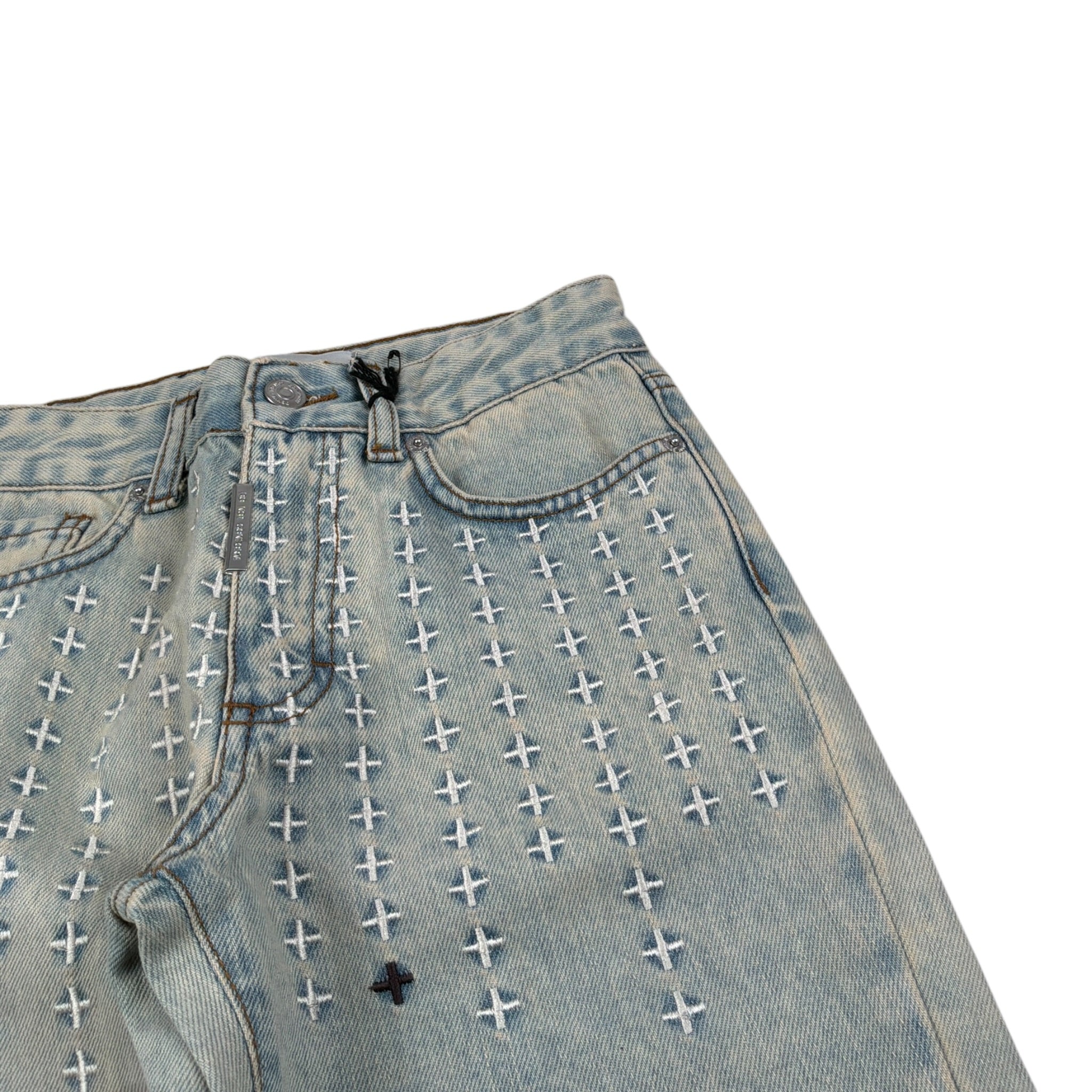Do Not Conform Jeans tinta unita con Girovita Regolabile Azzurro per Bambino 34693 AZZURRO DO NOT CONFORM 