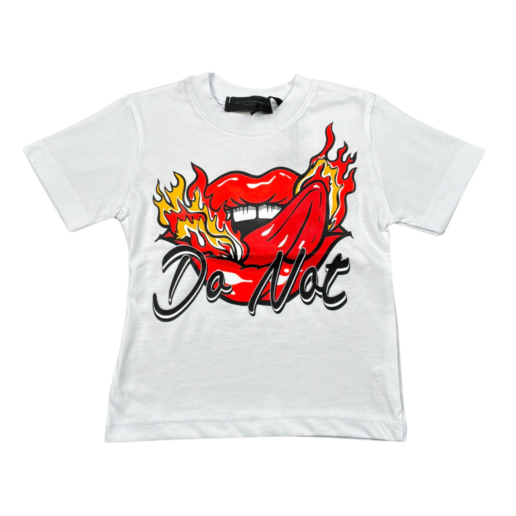 Do Not Conform T-Shirt Girocollo tinta unita con Stampa Bianco per Neonato SS25DTSN BIANCO DO NOT CONFORM 