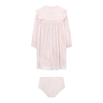 Dolce & Gabbana Set Abito-Coulotte tinta unita Rosa per Neonata L23DP6 ROSA DOLCE & GABBANA 