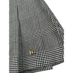 Dolce & Gabbana Gonna tinta unita con Microfantasia Nero per Bambina L55I37 NERO DOLCE & GABBANA 