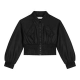 Dolce & Gabbana Giubbino tinta unita con Zip Nero per Bambina L5JBP6 NERO DOLCE & GABBANA 