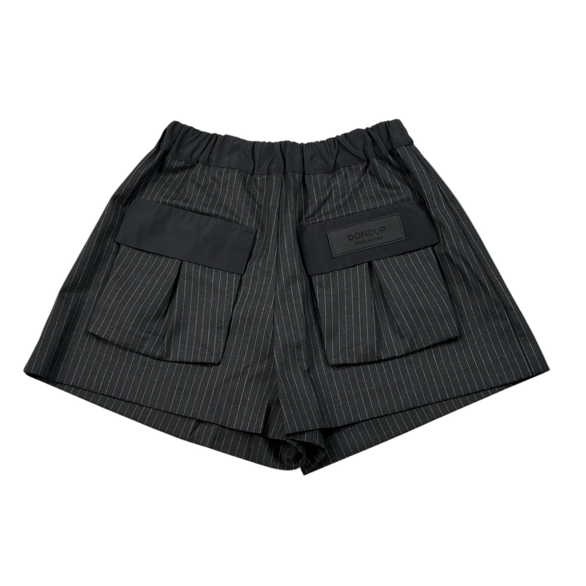 Dondup Short tinta unita con Elastico In Vita Nero per Bambina DFBE135X NERO DONDUP 